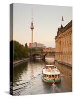 Spree River by Museum Island, Berlin, Germany-Jon Arnold-Stretched Canvas