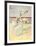 Sprig of Flowering Almond Blossom in a Glass, 1888-Vincent van Gogh-Framed Giclee Print