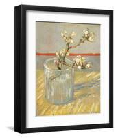 Sprig of Flowering Almond in a Glass, 1888-Vincent van Gogh-Framed Art Print