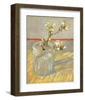 Sprig of Flowering Almond in a Glass, 1888-Vincent van Gogh-Framed Art Print