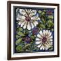 Sprig of Flowers, 1880-1890 (Earthenware with Painted Transfer over Slip)-William de Morgan-Framed Giclee Print