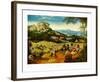 Sprin, Haymakers-Pieter Bruegel the Elder-Framed Art Print