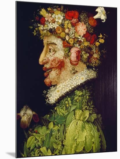Spring, 1563-Giuseppe Arcimboldo-Mounted Giclee Print