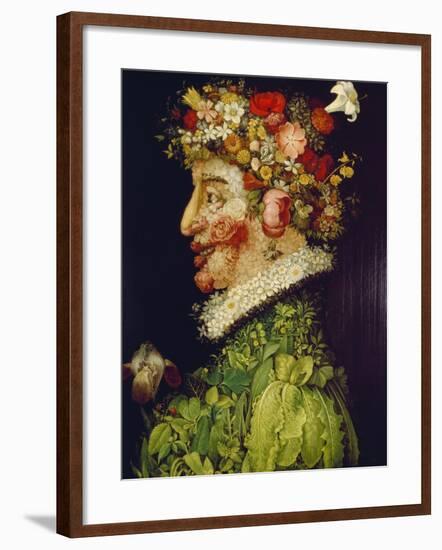 Spring, 1563-Giuseppe Arcimboldo-Framed Giclee Print