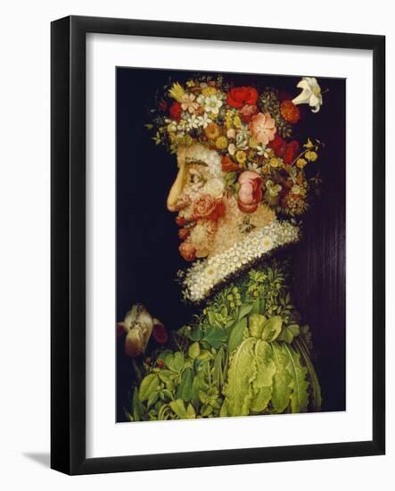 Spring, 1563-Giuseppe Arcimboldo-Framed Giclee Print