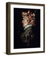 Spring, 1570-1575-Giuseppe Arcimboldo-Framed Giclee Print