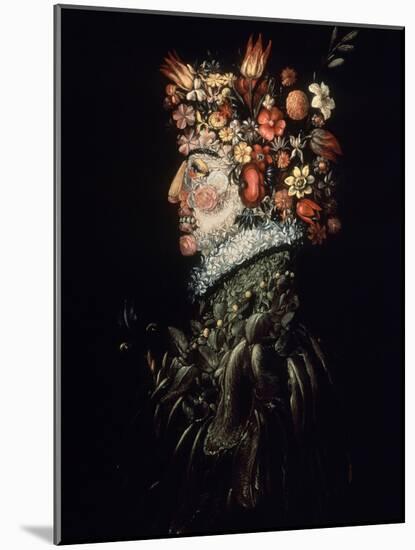 Spring, 1570-1575-Giuseppe Arcimboldo-Mounted Giclee Print