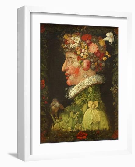 Spring, 1573-Giuseppe Arcimboldo-Framed Premium Giclee Print