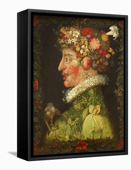 Spring, 1573-Giuseppe Arcimboldo-Framed Stretched Canvas