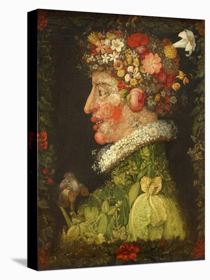 Spring, 1573-Giuseppe Arcimboldo-Stretched Canvas
