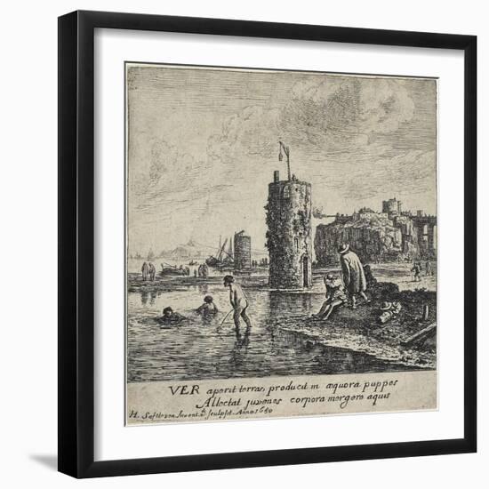 Spring, 1650-Herman the Younger Saftleven-Framed Giclee Print