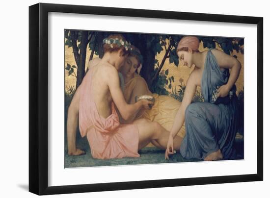 Spring, 1858-William Adolphe Bouguereau-Framed Giclee Print