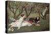 Spring, 1865-James Tissot-Stretched Canvas