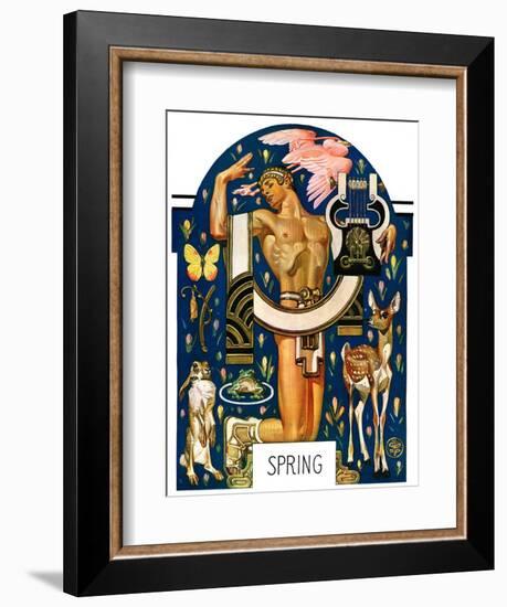 "Spring 1929,"March 30, 1929-Joseph Christian Leyendecker-Framed Giclee Print