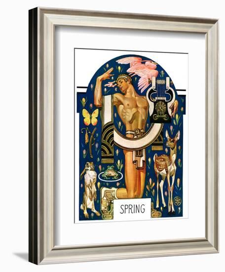 "Spring 1929,"March 30, 1929-Joseph Christian Leyendecker-Framed Giclee Print