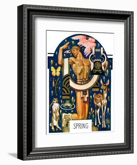 "Spring 1929,"March 30, 1929-Joseph Christian Leyendecker-Framed Giclee Print