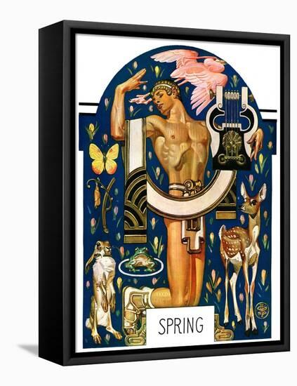 "Spring 1929,"March 30, 1929-Joseph Christian Leyendecker-Framed Stretched Canvas