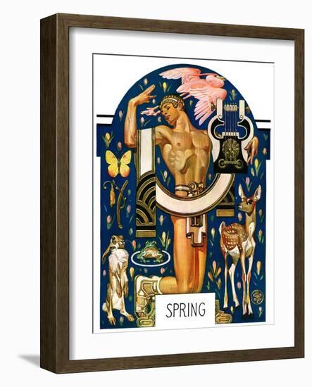 "Spring 1929,"March 30, 1929-Joseph Christian Leyendecker-Framed Giclee Print