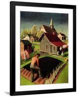 "Spring 1942," April 18, 1942-Grant Wood-Framed Giclee Print