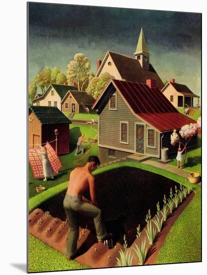 "Spring 1942," April 18, 1942-Grant Wood-Mounted Giclee Print