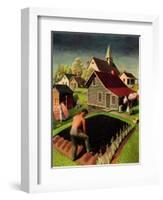 "Spring 1942," April 18, 1942-Grant Wood-Framed Giclee Print