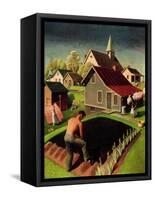 "Spring 1942," April 18, 1942-Grant Wood-Framed Stretched Canvas