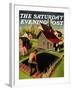 "Spring 1942," Saturday Evening Post Cover, April 18, 1942-Grant Wood-Framed Giclee Print