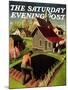 "Spring 1942," Saturday Evening Post Cover, April 18, 1942-Grant Wood-Mounted Giclee Print