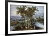 Spring, a Landscape with Elegant Company on a Tree-Lined Road-Joos de Momper and Jan Brueghel-Framed Giclee Print