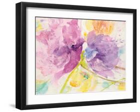 Spring Abstracts Florals I Crop-Albena Hristova-Framed Art Print