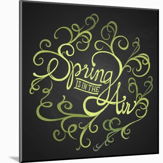 Spring Air - Floristic Circle Quote-ONiONAstudio-Mounted Art Print