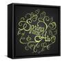 Spring Air - Floristic Circle Quote-ONiONAstudio-Framed Stretched Canvas