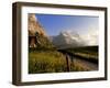 Spring Alpine Flower Meadow and Mountains, Grindelwald, Bern, Switzerland, Europe-Richardson Peter-Framed Photographic Print