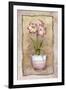 Spring Amaryllis-Abby White-Framed Art Print