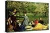 Spring (Apple Blossoms) 1859-John Everett Millais-Stretched Canvas