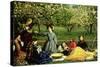 Spring (Apple Blossoms) 1859-John Everett Millais-Stretched Canvas