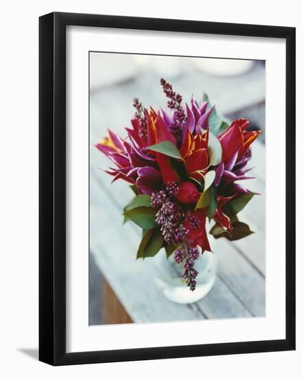 Spring Arrangement with Tulips-Sara Danielsson-Framed Photographic Print