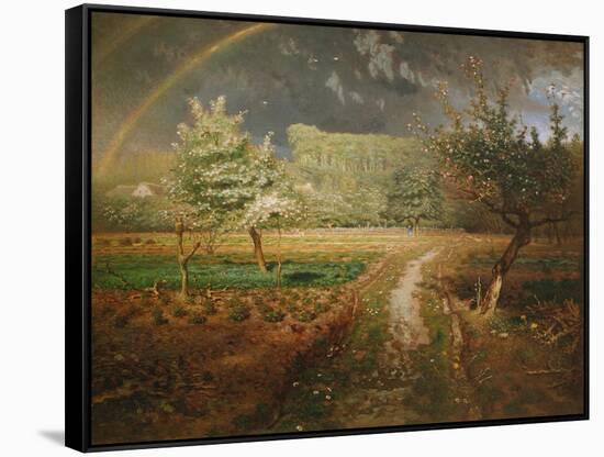 Spring at Barbizon, 1868-73-Jean-Fran?ois Millet-Framed Stretched Canvas