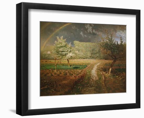 Spring at Barbizon, 1868-73-Jean-Fran?ois Millet-Framed Premium Giclee Print