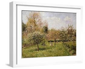 Spring at Eragny; Printemps a Eragny, 1900-Camille Pissarro-Framed Giclee Print