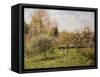 Spring at Eragny-Camille Pissarro-Framed Stretched Canvas