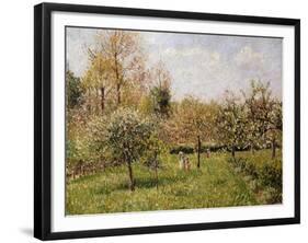 Spring at Eragny-Camille Pissarro-Framed Giclee Print