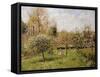 Spring at Eragny-Camille Pissarro-Framed Stretched Canvas