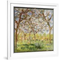 Spring at Giverny-Claude Monet-Framed Giclee Print