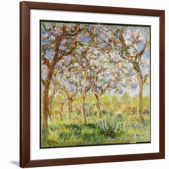 Spring at Giverny-Claude Monet-Framed Giclee Print