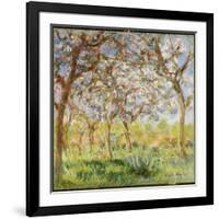 Spring at Giverny-Claude Monet-Framed Giclee Print