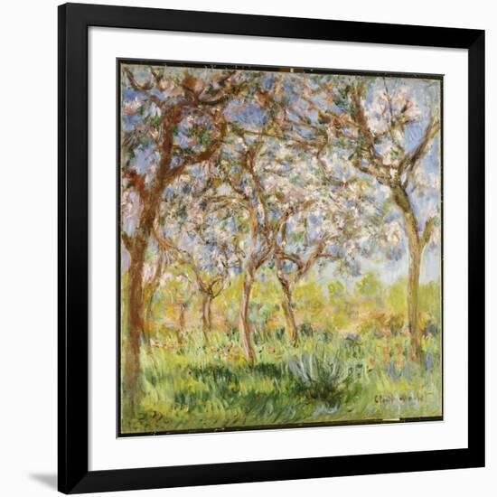 Spring at Giverny-Claude Monet-Framed Giclee Print