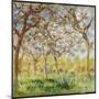 Spring at Giverny-Claude Monet-Mounted Giclee Print