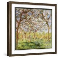 Spring at Giverny-Claude Monet-Framed Giclee Print