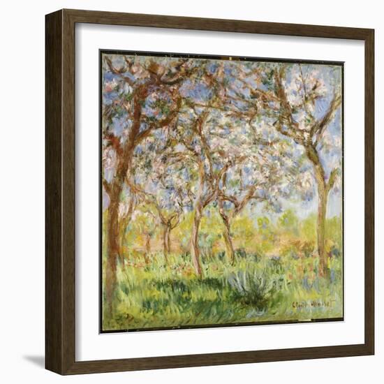 Spring at Giverny-Claude Monet-Framed Giclee Print